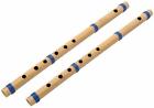 Beautiful Wooden Handmade Musical Flute Bamboo Key C Scale And A Scale Set Of 2