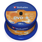50 DVD-R Verbatim 4,7GB Matt Silver AZO 16X 120 min Cake Box 43548
