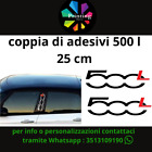 Adesivi Fiat 500L per montanti portiere adesivo scritte 500L pvc stickers 500 L