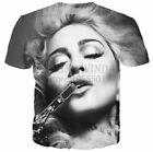 Fashion Singer Madonna 3D Print T-Shirt Women/Men s Casual Short Sleeve