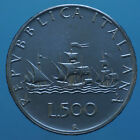 REPUBBLICA ITALIANA 500 LIRE 1961 CARAVELLE ARGENTO SILVER COIN NUMISMATICA