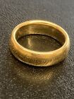 Heavy 18ct Yellow Gold Lord OF The Rings "The One Ring" Elvish Ring Jens Hansen