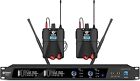 D Debra Audio UHF Dual Channel Wireless in Ear Monitor System Body Pack Receiver