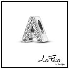 Charm Lettera strass  in argento 925 - Les Folies (Modello Pandora)