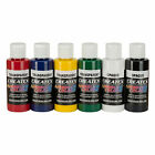 (160,28€/1l) Createx Colors - 6 x 60ml Transparent Primary Set - Airbrush Farben