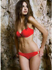Bikini sexy costume da bagno donna rosso a fascia due pezzi swimwear moda mare