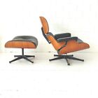 EAMES CHAISE LOUNGE CHAIR + OTTOMAN RIO PALISSANDER HERMAN MILLER  1970-80s
