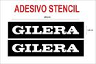 Adesivi Stencil GILERA logo restauro verniciatura sella carena kit nordwest