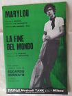 EDOARDO BENNATO "MARYLOU" - "LA FINE DEL MONDO" - 1970 - ED. TANK - MILANO