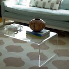 Tavolino Tavolo trasparente in plexiglass da Casa Salotto 70x33x40H Spess 10mm