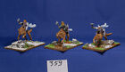 Warhammer Fantasy WHFB Old World Empire 3 Demigryph Knights converted Painted