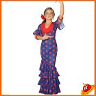Costume Carnevale Ragazza Bambina Gitana Spagnola Ballerina Flamenco Tg 3-12anni