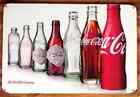 Targa coca cola in bottles stampa metallo vintage retrò pub bar poster arredo