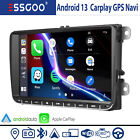 Per VW GOLF 5 6 Touran Caddy Autoradio 2DIN Android 13 Carplay GPS Nav Bluetooth