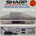 💥VIDEOREGISTRATORE COMBINATO DVD/VHS SHARP DV-RW370 VCR CASSETTE DVD RECORDER