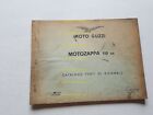 Moto Guzzi  Motozappa 110 1965 catalogo ricambi originale spare parts catalogue