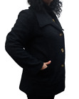 Cappotto donna lungo lana invernale nero capotto giacca taglie forti da 46 48