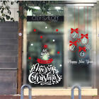 adesivi vetrine negozi vetrofanie wall stickers albero di natale anno nuovo B005