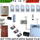 Antifurto Casa Via Radio Kit STEFY Wireless Codice di Sicurezza Sydra 64 Allarme