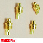 2PCS For Shure Headphones Earphones Gold MMCX Female Plug Pin Connector Adapter