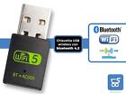 Adattatore USB WIFI Dual Band Bluetooth 4.2 600 mbps 2.4 GHz 5.8 GHz PC Computer