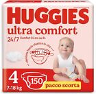 Huggies Pannolini Ultra Comfort, Taglia 4 (7-18 Kg), 4 150