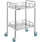 VEVOR Laborwagen 2/3 Layer Portable Dental Lab Medical Cart Trolley Schublade