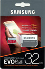 32GB SAMSUNG EVO PLUS MICROSDHC micro SD MEMORY CARD WITH ADAPTOR - GENUINE PART