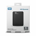 WD 1 TB Elements Portable External Hard Drive USB 3.0  WDBU6Y0020BBK-WESN NEW