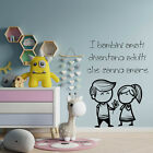 wall stickers adesivi murali parete cameretta bambini amore love felicità b0221
