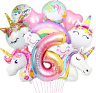 Unicorno Palloncini Decorazioni Compleanno 6 Anni, 3D Palloncini Compleanno Unic