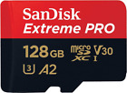 Sandisk 128GB Extreme PRO Scheda Microsdxc + Adattatore SD + Rescuepro Deluxe, F