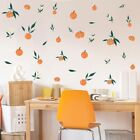 Arancione Foglie Adesivi da Parete Decorazione Muro for Soggiorno Camera Casa