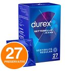 Preservativi DUREX SETTEBELLO JEANS 27 Profilattici in Scatola Forma Easy On