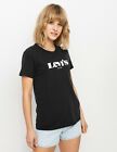 Levi s The Perfect T-Shirt Donna Bianco Nero Abbigliamento Sportivo Tee Top
