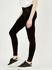 Pantaloni donna elasticizzati vita alta skinny neri invernali taglie forti L XL