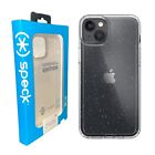 For iPhone 14 Plus/ 15 Plus Speck Clear W/Platinum Glitter Case Shockproof Cover