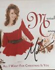 Autographed all I Want For Christmas Is You Single Mariah Carey Merry Christmas