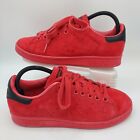 Adidas Stan Smith Red Suede Retro Trainers Unisex UK size 6 Eu 39 1/3
