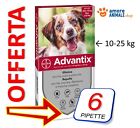 ADVANTIX Bayer - Antiparassitario per cani da 10-25 kg →  4 / 6 / 8 / 12 pipette