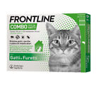 Frontline Combo Gatto 3 / 6 Pipette Antiparassitario Spot on per Gatti e Furetti