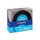 Scatola 10 CD-R DatalifePlus Data Vinyl Slim 1X-52X 700 MB AZO Colour VERBATIM.