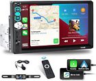 1 Din Autoradio Apple Carplay Android Auto, 7 Pollici Bluetooth FM GPS, Retrocam