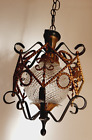 Lampadario vintage ferro battuto anni 30 Vintage steal chandelier