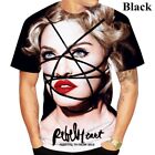 Pop Singer Actress Madonna 3D Print Women Men Short Sleeve T-shirt Tops Casual