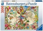 Ravensburger - Puzzle Mappamondo Flora e Fauna, 3000 Pezzi, Puzzle Adulti - NUOV