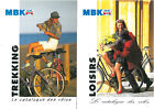 Lot de 2 Brochures MBK Vélos LOISIRS - TREKKING Bicyclettes Catalogue Dépliant