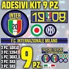 Kit Adesivi Inter calcio auto moto casco adesivo sticker Scudetto 20 Milano