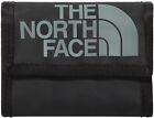 THE NORTH FACE BLACK BASE CAMP WALLET WITH GREY LOGO