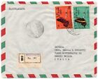 SOMALIA/SOMALIE-REGISTERED AIR MAIL COVER TO ITALY 62/THEMATIC STAMPS-BUTTERFLY